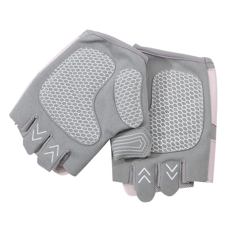 Женские спортивные нескользящие перчатки для тренировок летние солнцезащитные износостойкие перчатки для фитнеса с полупальцами