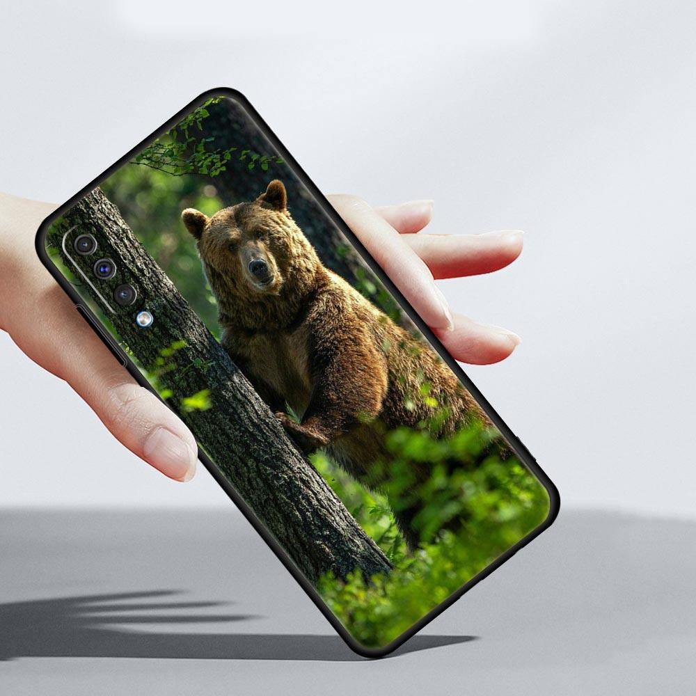 Funny Just Relax Brown Bear Phone Case For Samsung Galaxy A12 A32 A50 A70 A20E A20S A10S A22 A30 A40 A42 A52 5G A02S A04s Cover