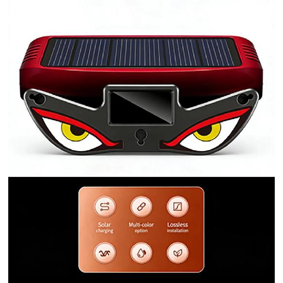 Solar Car Triangle Window Devil's eye Lamp Suction Cup LED Ambient Light USB Rechargeable Wiring Free Atmosphere Neon Light