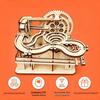 Деревянный набор для сборки модели американских горок с шариками - STEM-игрушка для детей