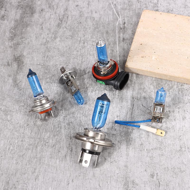 2 шт. H1 H3 H4 H7 H11 лампы для автомобильных фар 12 В 55 Вт 6000 К белые галогенные лампы авто дальний ближний свет проектор противотуманные фары