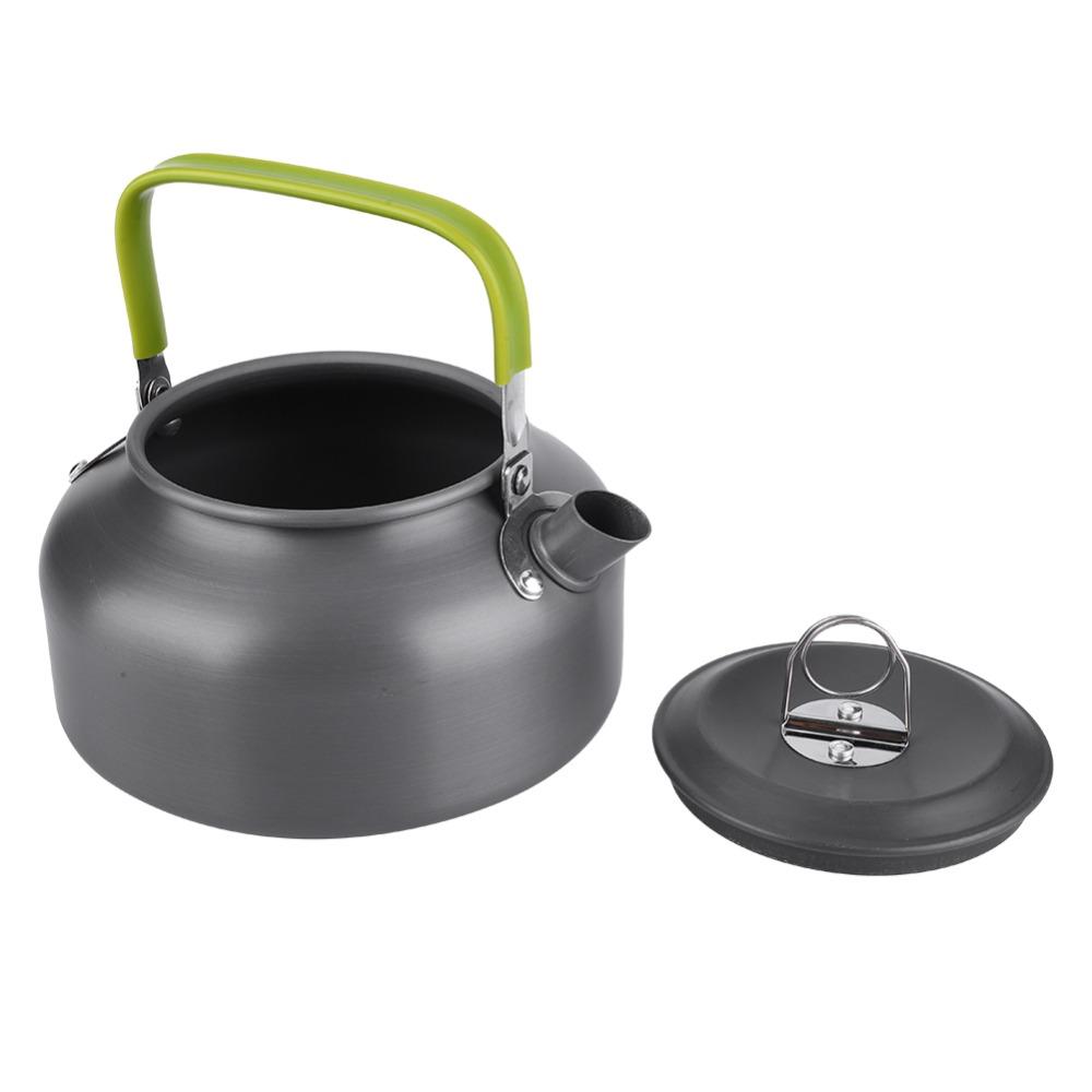Compact Camping Kettle Aluminum Alloy Outdoor Teapot Durable Coffee Pot  Picnic Outings