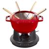 Сервиз для фондю - STAUB - 18 см - Fonte - Cerise - Включает 6 фуршетов и брюлей