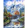 Painting Art Diamond Mosaic Castle Diamond Embroidery Picture Rhinestones Cross Stitch Home Decor