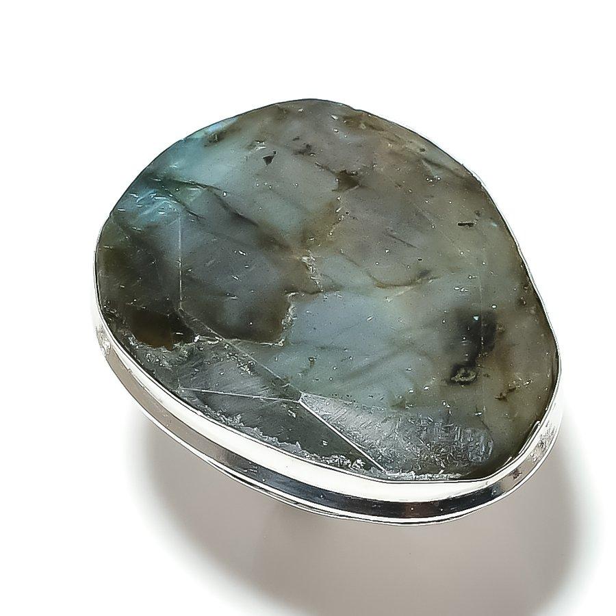 Labradorite Gemstone 925 Sterling Silver Gift Jewelry Ring Size 10