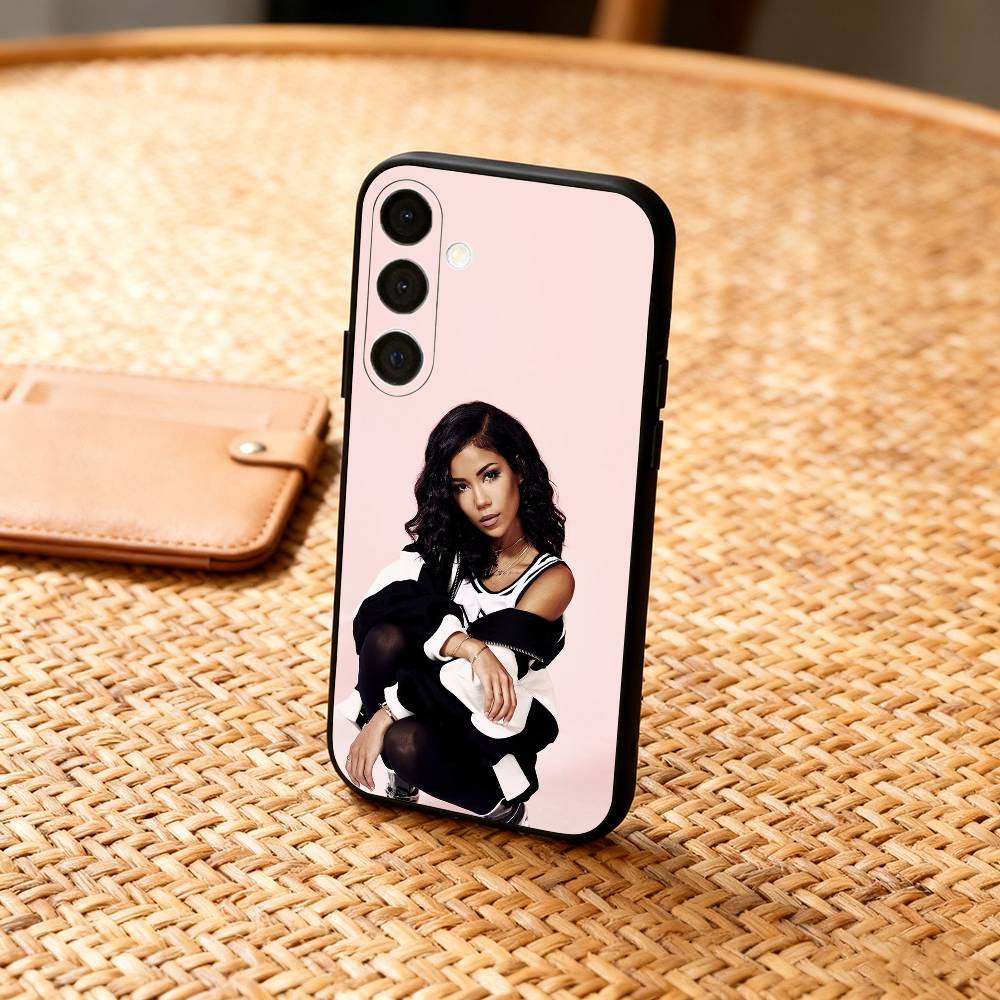 Чехол для телефона J-Jhene Singer A-Aiko Trip для Samsung A73,72,71,53,52,51,22,91,80, Мягкий черный чехол