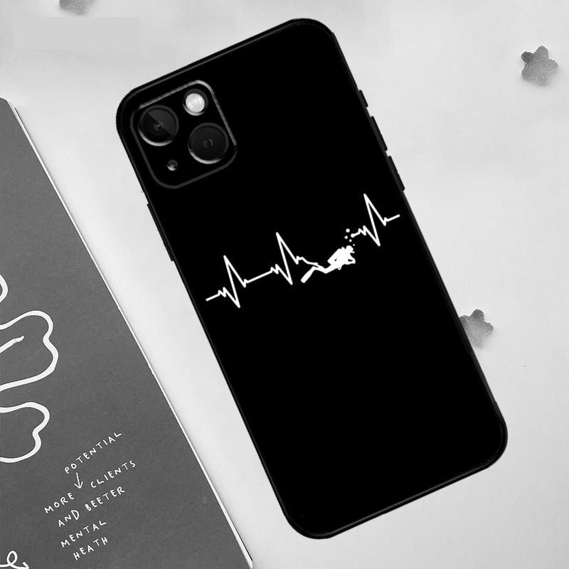 Scuba Diver Diving Case For iPhone 17 Air 16 15 14 13 12 11 Pro Max mini 16e 15 16 Plus Funda Silicone Cover