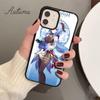 Чехол для игрового телефона Genshin Impact GanYu для iPhone 11 12 13 14 Pro Max mini XR XS SE 2020 6S 7 8 Plus Samsung Galaxy S21 S22