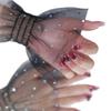 Star Glitters Mesh Arm Sleeves For Nail Photography Studio Breathable Shining Cuff Sleeves Armwear Fashion Accessories