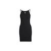 Originals Trefoil Striped Logo Print Bodycon Cami Dress Women Dress Black IB7401