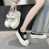 Summer New Leather Platform Mary Jane Shoes Women's Fashion Versatile Casual Single Shoes Women
