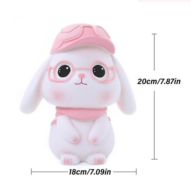 Мультяшные кролики Форма Копилки Поощряют Привычки Накопления У Детей и Подростков Животное Статуэтка Копилки Домашний Декор