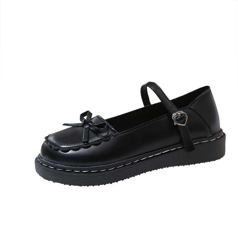Туфли Мэри Джейн с бабочкой коричневые Ретро туфли для униформы лоферы Летние с ремешком и пряжкой в стиле колледжа jk маленькие кожаные туфли