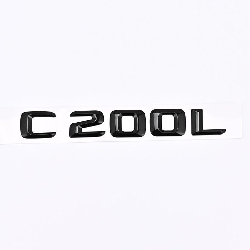 Цифровые шильдики на багажник Mercedes-Benz C-Class для C180L, C200L, C260L, C300L, C450