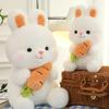 Милая Плюшевая Игрушка Кролик-Редиска Мягкая Набивная Кукла Зайчик для Девочек Детей Спутник для Сна Подарок на День Рождения