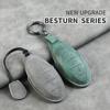 Leather Car Key Case Keychain For FAW Besturn X80 2018 2019 2020 2025 3 Buttons Smart Keyless Remote Control Fob Protector Cover