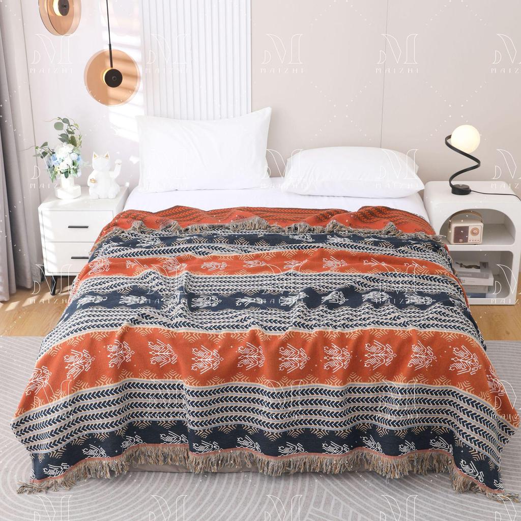 Покрывало из 100% хлопковой марли Cloud Weave - Для дивана, Дневного сна, Кондиционера