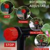 30-5m Garden LCD Button Timer Irrigation Set 0-80L/H Rotating Adjustable Nozzle Intelligent Display Automatic Watering System