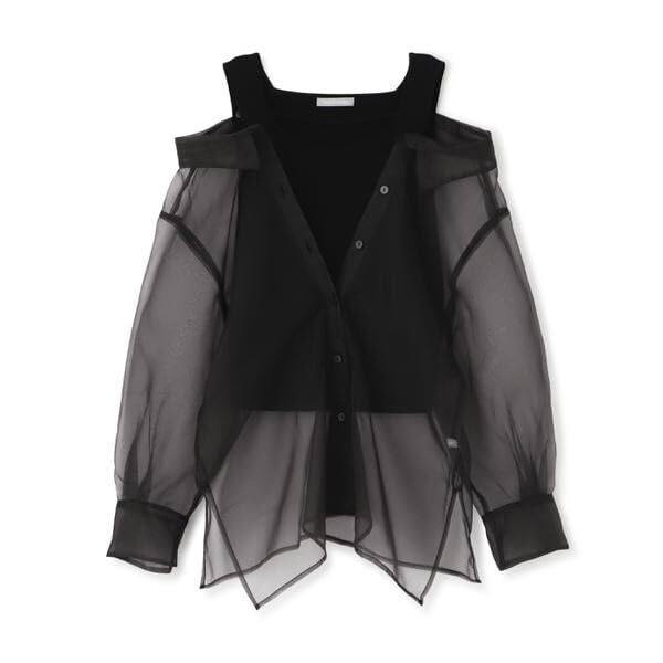 [JILL by JILL STUART] [Предзаказ: [Прибытие в конце марта - начале апреля] Прозрачный рубашечный комплект