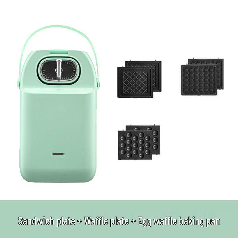 Multi-Function Breakfast Maker: Sandwich, Toast, Waffle, and Egg Cooker