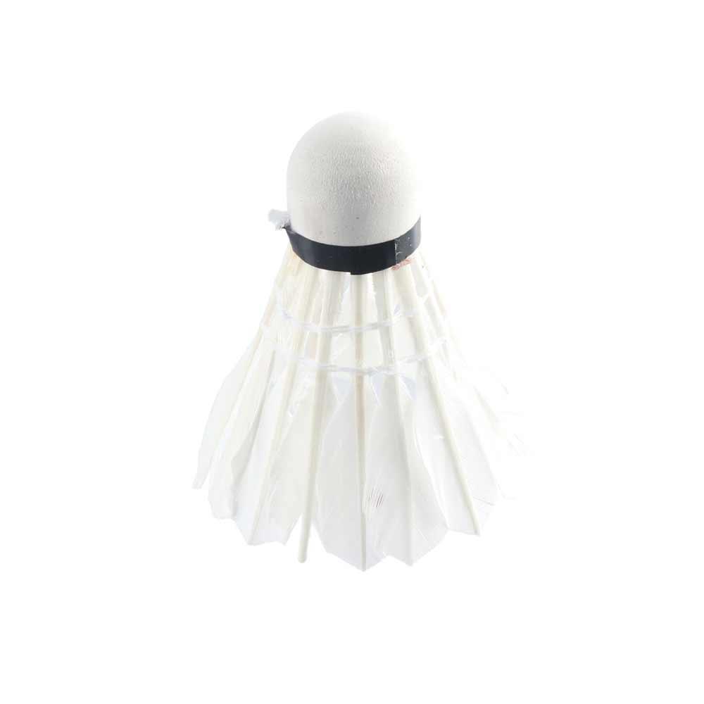 White For Sports Game Cork Fitness Sports Goose Feather 12 Pcs Shuttlecock Badminton Balls