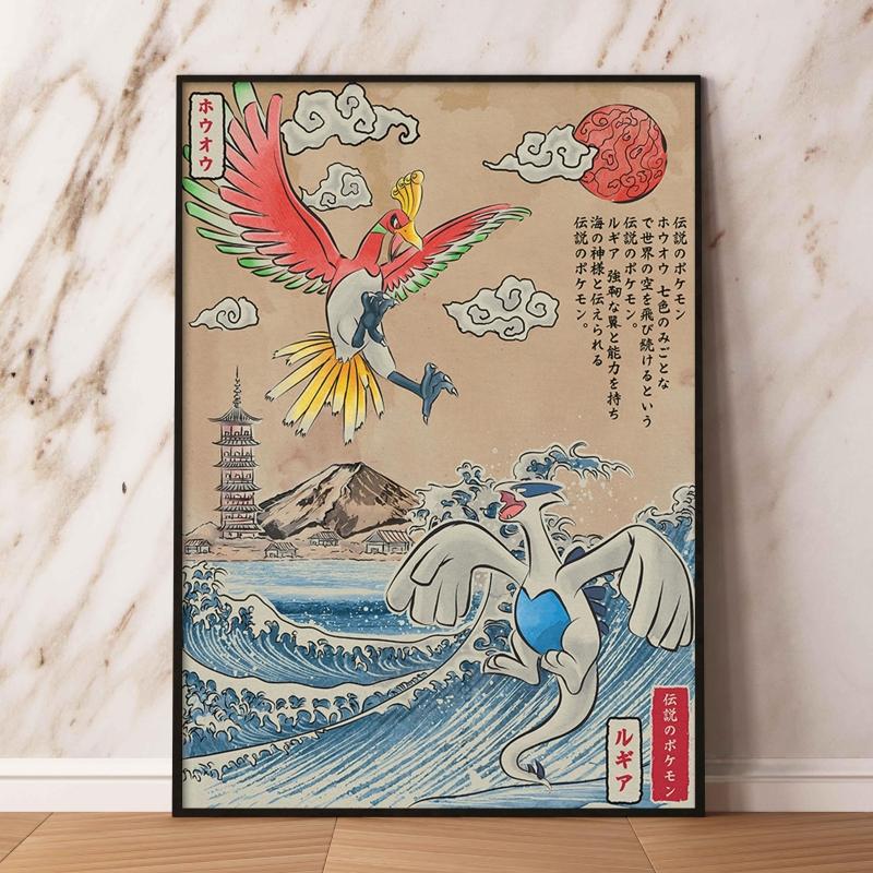 Pokemon Themed Typhlosion Wall Decor with Delicate Details Long Lasting Colors Suitable for Various Scenes Such As Living Rooms