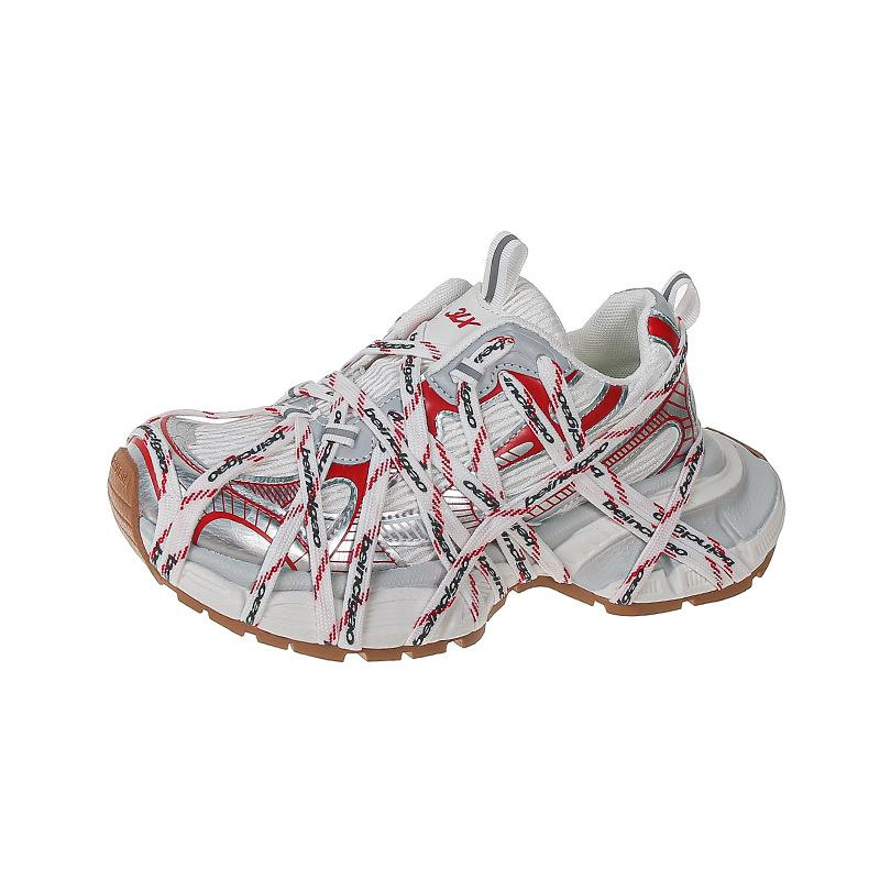 2025 новые парижские кроссовки для папы женские на платформе Человек-паук ретро увеличивающие рост старые подиумные спортивные и повседневные туфли женские