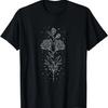 Blossoms Stylish Minimalist Rose Flower T-Shirt