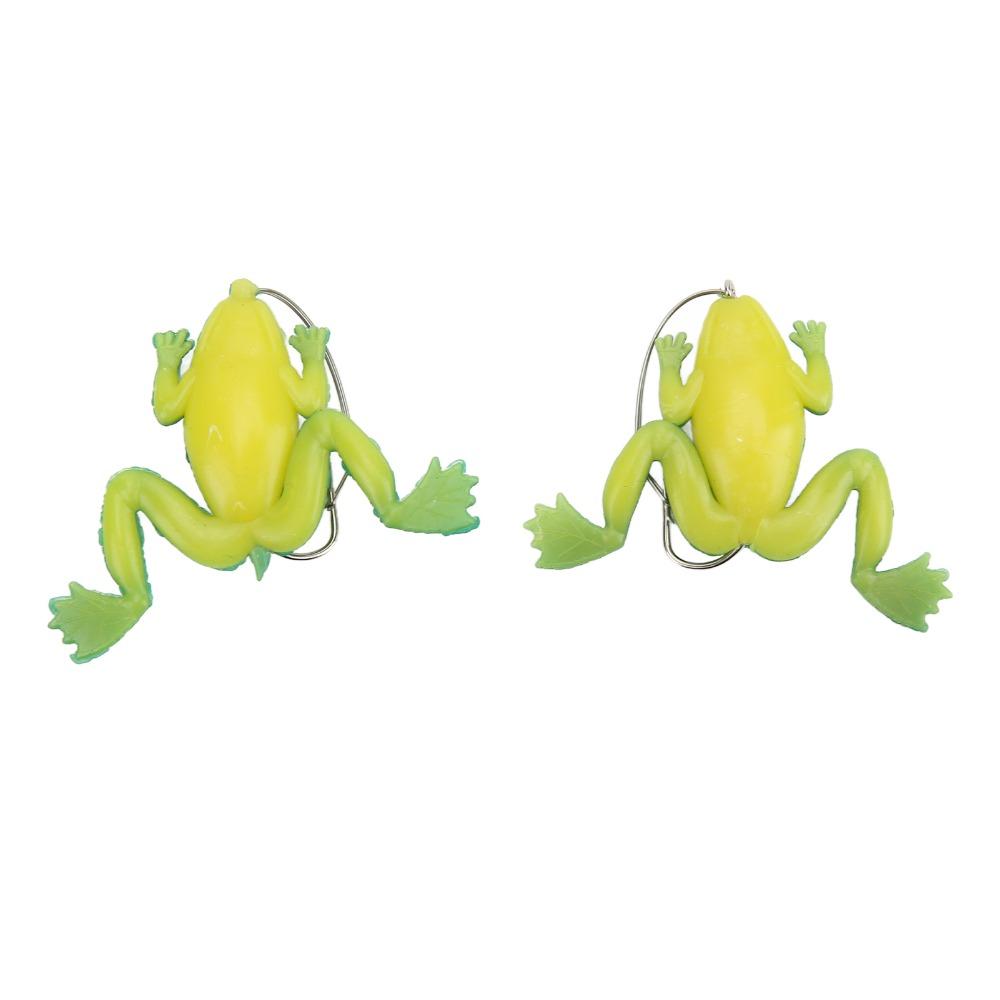 6PCS Soft Frog Lure PVC Frog Fishing Lures Durable Frog Bait  Saltwater Fishing