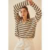 Women's Polo Neck Knitwear Sweater Us00293