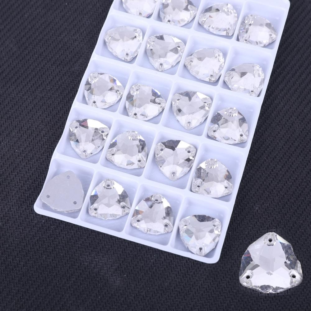 Толстый треугольник плоское дно ручная вышивка дрель, толстый треугольник аб стекло плоская пряжка стразы ювелирные аксессуары сделай сам аксессуары для одежды