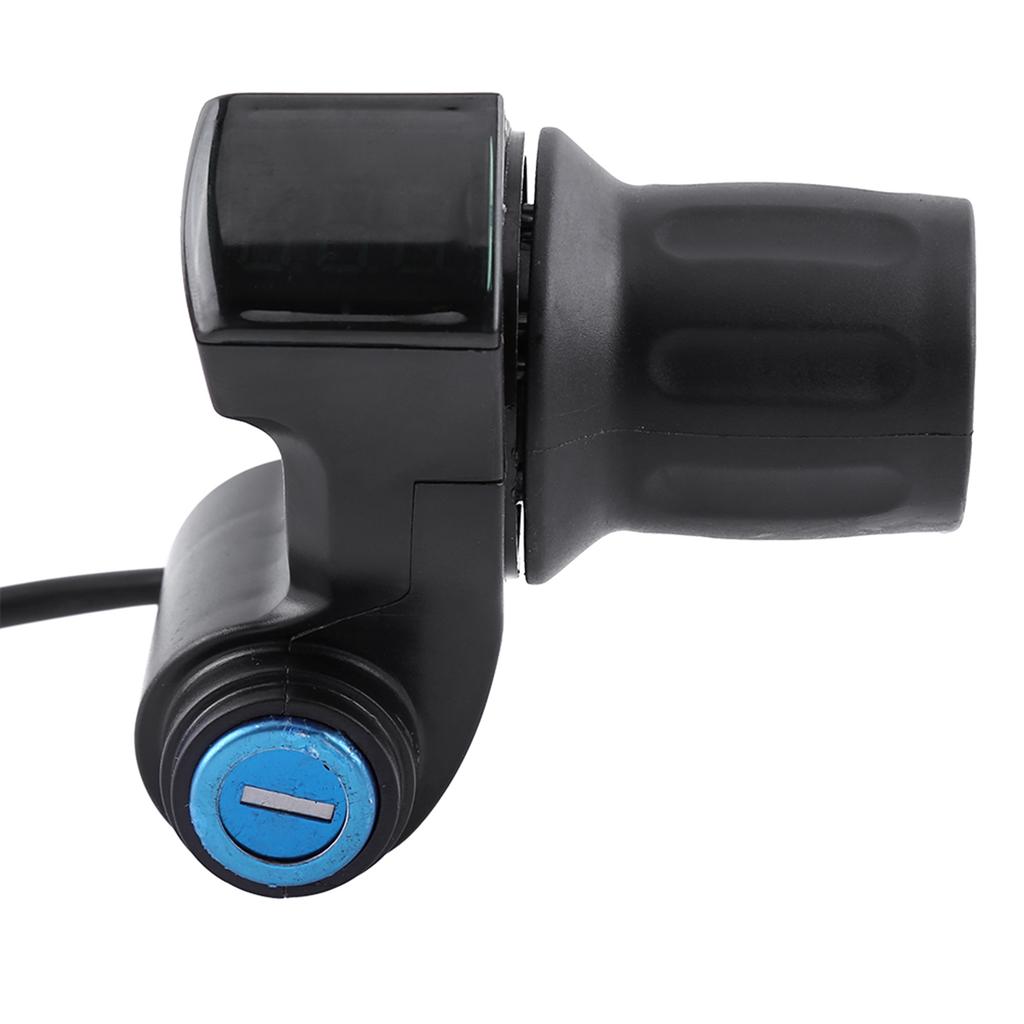 12В 99В Электровелосипед Скутер Половина Рукоятки Руля Газа Светодиодный Дисплей Ключ Замок