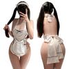 Sexy Cosplay Maid Outfit White Maid Costume Set Erotic Temptation Extreme Underwear Moe Cute Waitress Frilly Dream Naked Apron Highlights Sexy Butt