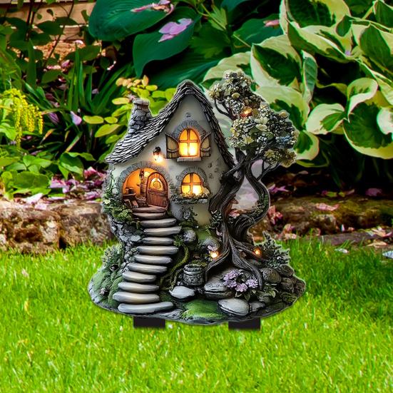 Decorative Garden Inserts Rooster Statues Waterproof UV Resistant Chickens Decorations Outdoor/Indoor Stakes