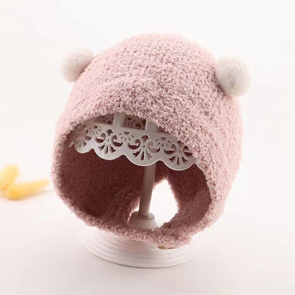 Cute Autumn Winter Hats Warm Warmer Bonnet Toddler Hat Newborn Cap Outdoor