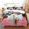 Celine Dion World Tour Singer Print Bedding Set Soft Polyester Duvet Cover + 2 Pillowcases For Pop Music Fans Bedroom Decor