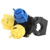 High Pressure Atomization Sprayer Nozzle 3 Heads Fan Shaped Agricultural Pesticide Mist Nozzle Drip Proof Tractor Nozzle
