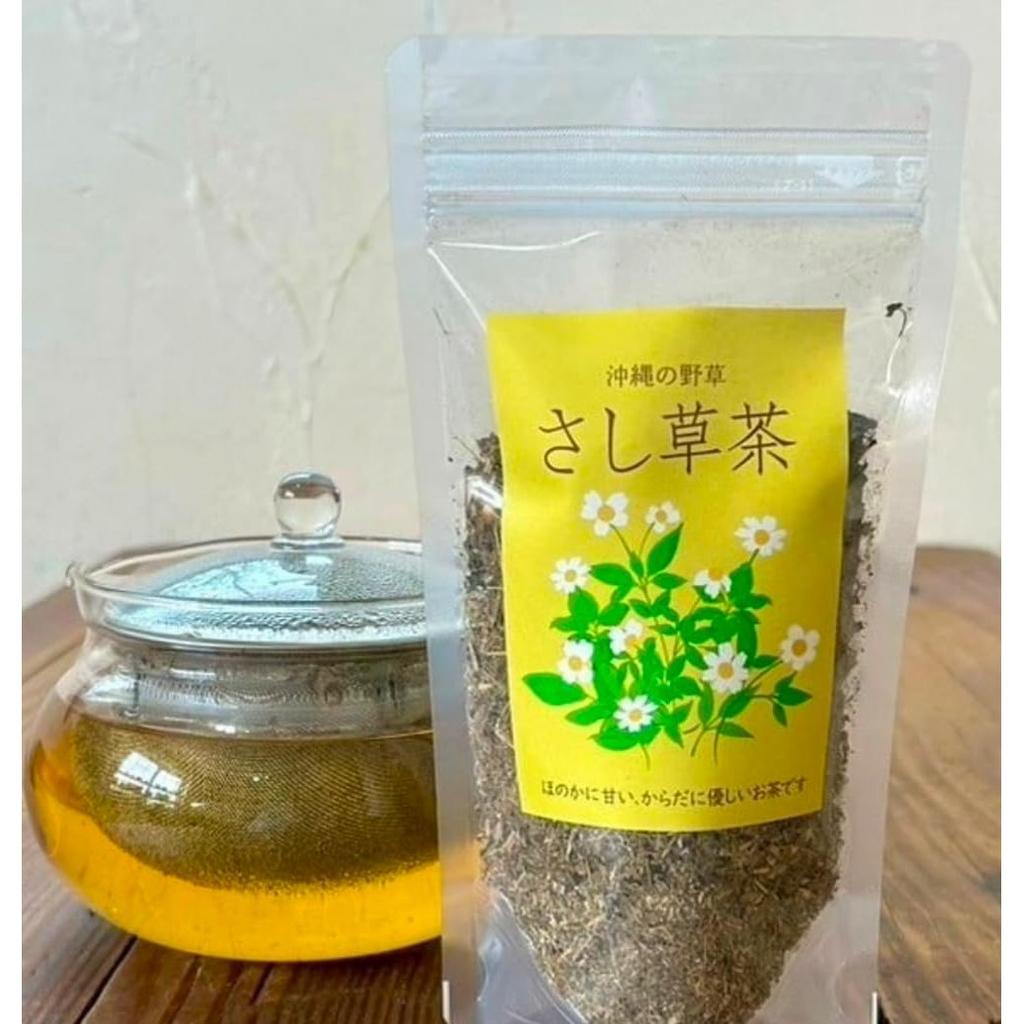 Sashigusaya Roasted Sashigusa Herbal Tea 25g Loose Leaf Bidens Pilosa Caffeine Free Tea from Okinawa Japan