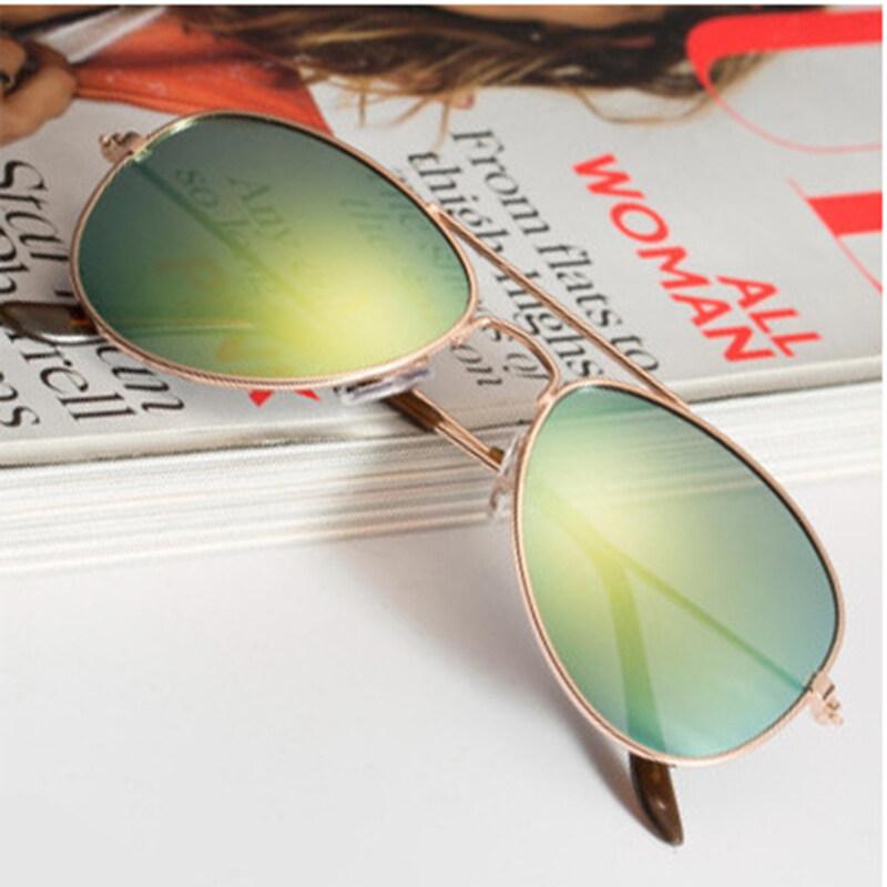 Детские очки, мужские очки, солнцезащитные очки ярких цветов, светоотражающие детские солнцезащитные очки, очки для родителей и детей, металлические солнцезащитные очки