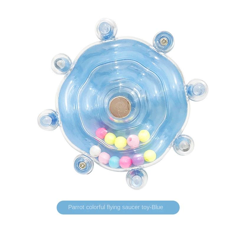 Easy to Install Parrot Toy in Cage Self Entertaining Bird Puzzle Toy Colorful Turntable