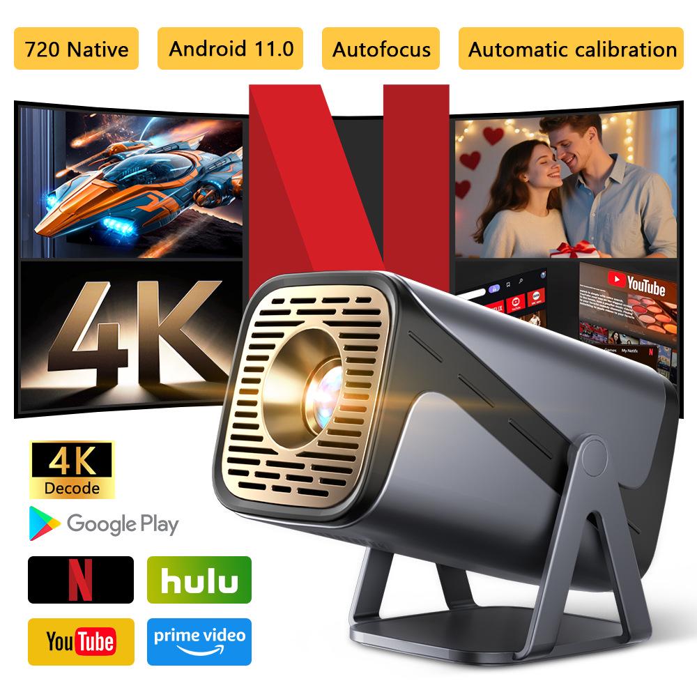 Мини-проектор с Android 11, WiFi 6, поддержка 1080P