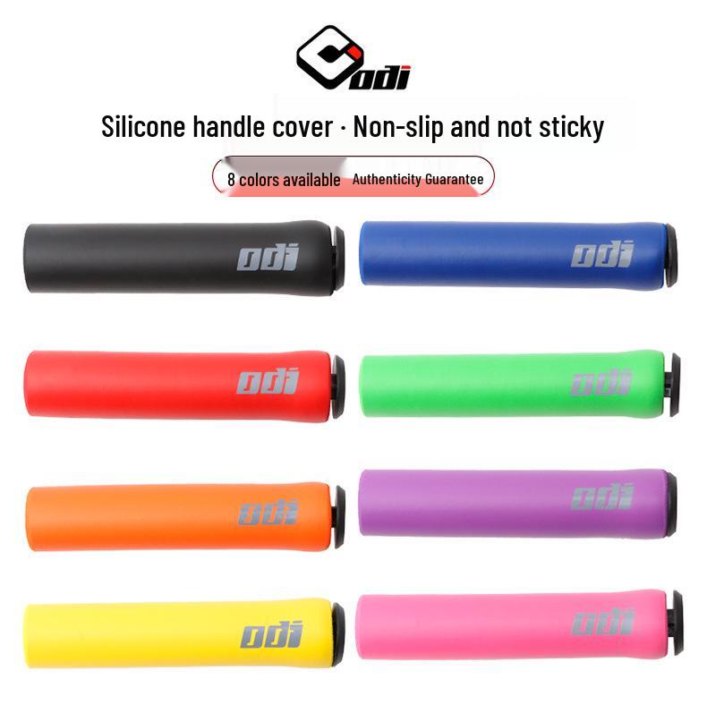 Ultra-light USA ODI Silicone Mountain/Road Dirt-Resistant Bike Handlebar Grips - Shock Absorbing, Foldable Design