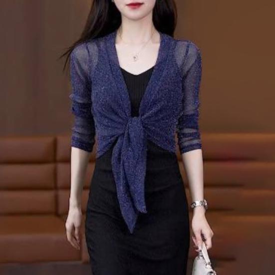 Женская рубашка с солнцезащитным кремом, длинный рукав, однотонный свободный кардиган с солнцезащитным кремом и шнуровкой, дышащее тонкое пальто