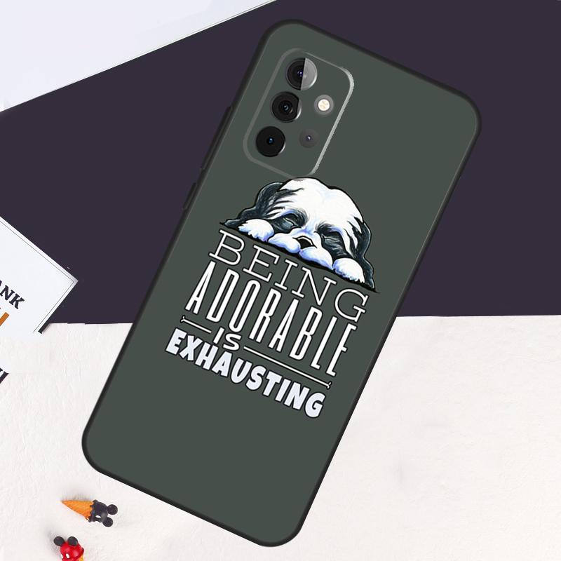 Cartoon Shih Tzu Dog Case For Samsung Galaxy A14 A55 A06 A05 A36 A26 A16 A54 A34 A22 A32 A52 A35 A15 A53 A13 A56