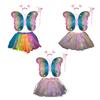1 Set Luminous Butterfly Wings Set Kids' Glowing Wings Outfit for Halloween Costume Party Decoration