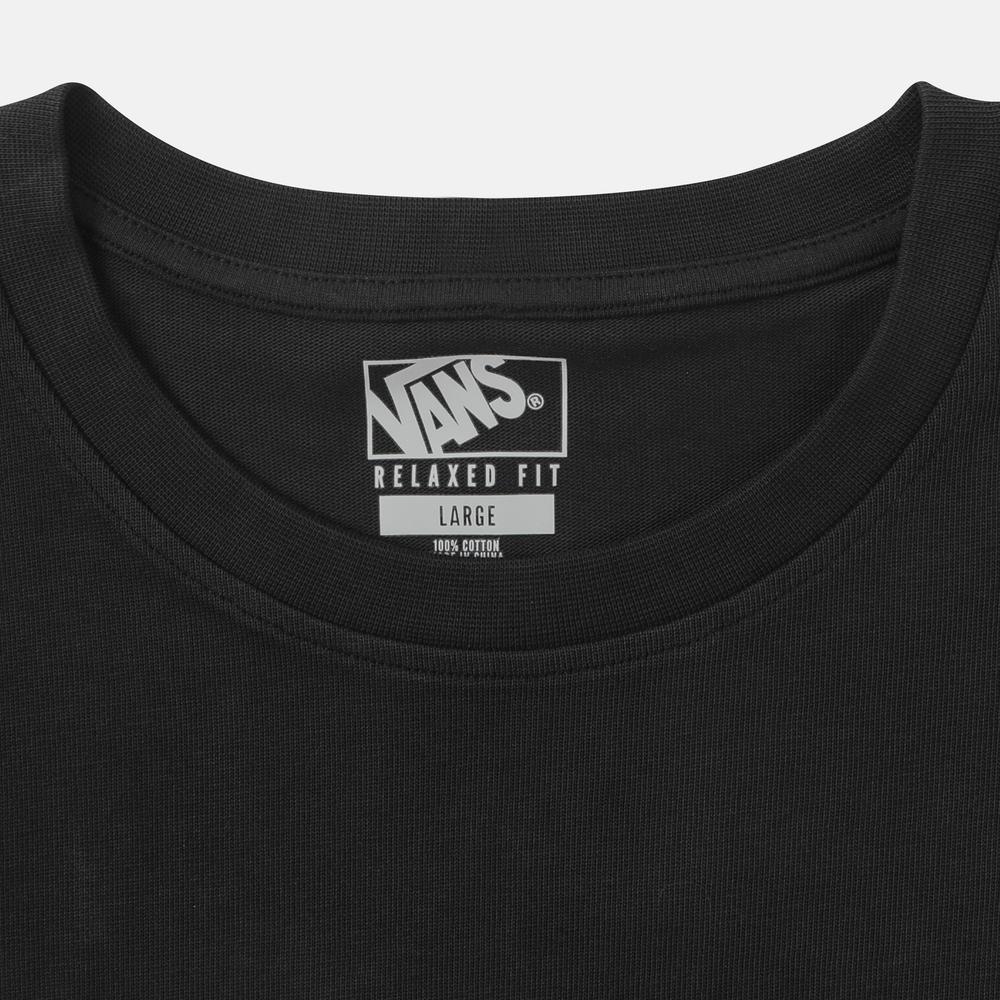 Vans Мужская футболка Bolin Ap с принтом в виде сердец, с круглым вырезом, с коротким рукавом, топ VN000ZXPBLK