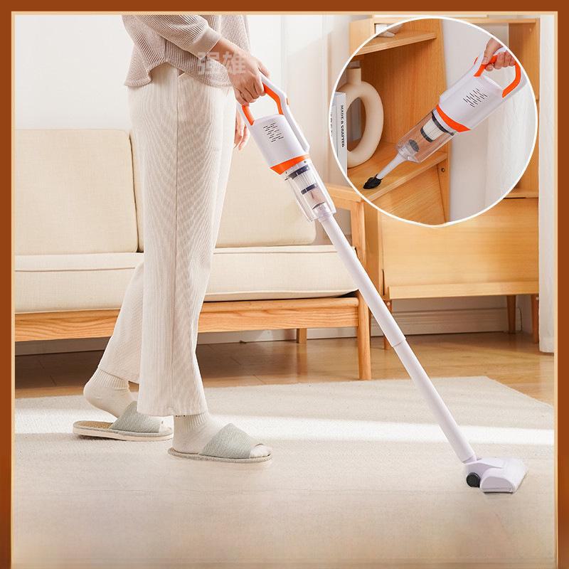 Беспроводной ручной пылесос Eco Bear: Мощное всасывание для дома и автомобиля, влажная/сухая уборка, подметальная машина двойного назначения и швабра.