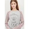 BeneTTon Dog PrinTing Raglan T shirT baTs52561