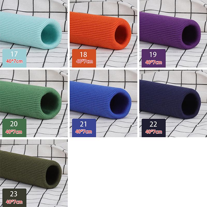 Шитье для одежды своими руками, хлопковая подол, нижняя манжета, эластичная трикотажная ткань в рубчик с резьбой