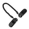 3pcs Black   Retainer Hat Clip for Fishing Apparel   Holder and Coiled Cord   Leash Sailing Hat Clip